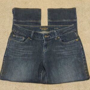 Simply Vera Vera Wang Straight Cropped Denim Blue Jeans Size 4 GUC #0076